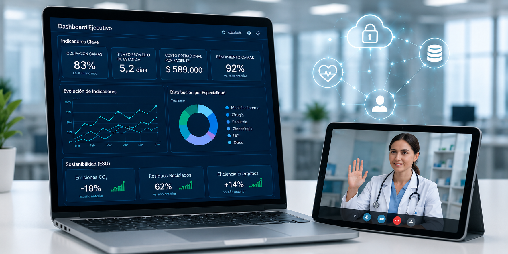 Capacitación en gestión ejecutiva, finanzas y tecnología en salud